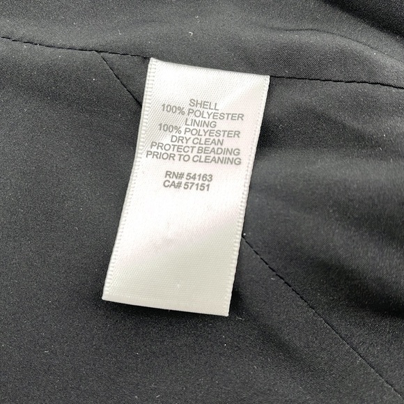 Eliza J Black Crop Top with Pearl Embellishments Size 10 - Picture 7 of 8